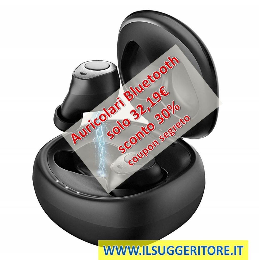 Mpow Auricolari Bluetooth Senza Fili, Bluetooth 5,0 TWS Auricolari Doppio Microfono e CVC 6.0 Cancellazione del Rumore, IPX5 Impermeabile, Produzione 24H, HD Stereo Sound 