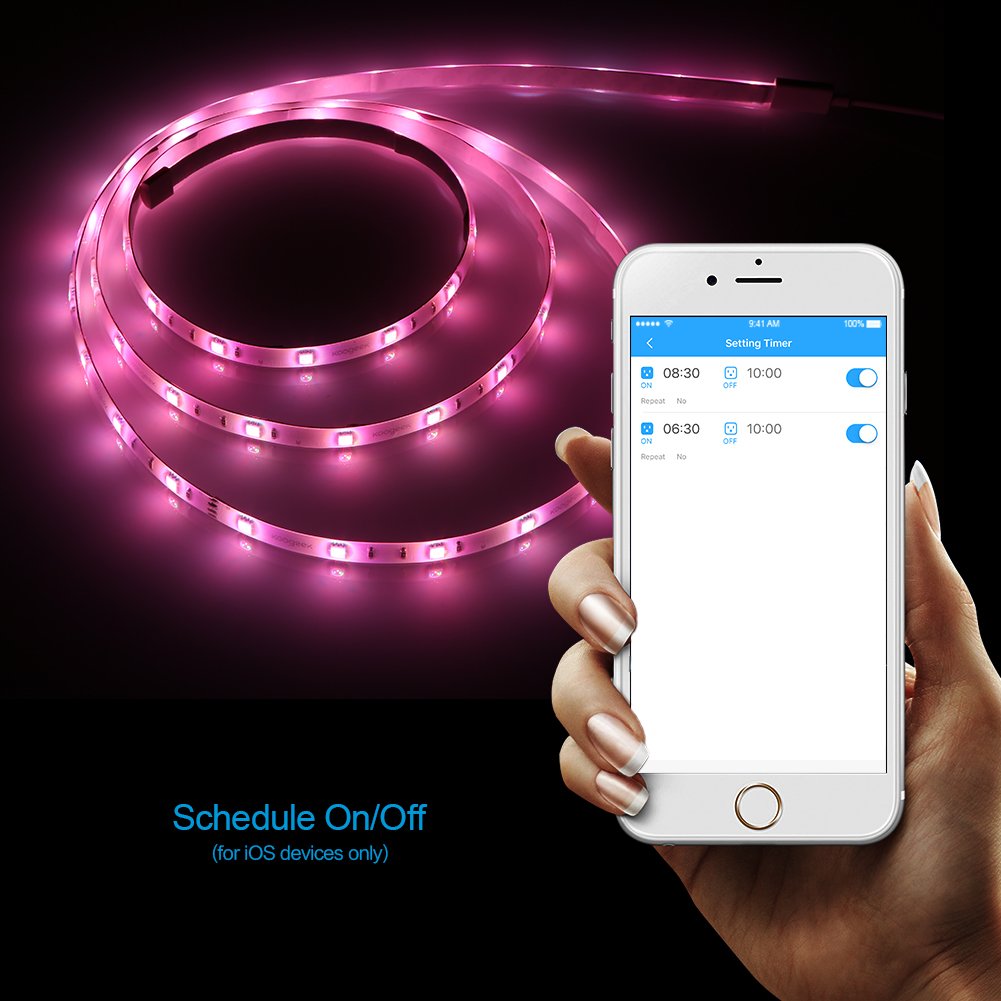 Koogeek - Striscia LED Wireless Smart 
 Compatibile con Apple Homekit, Alexa e Google Home