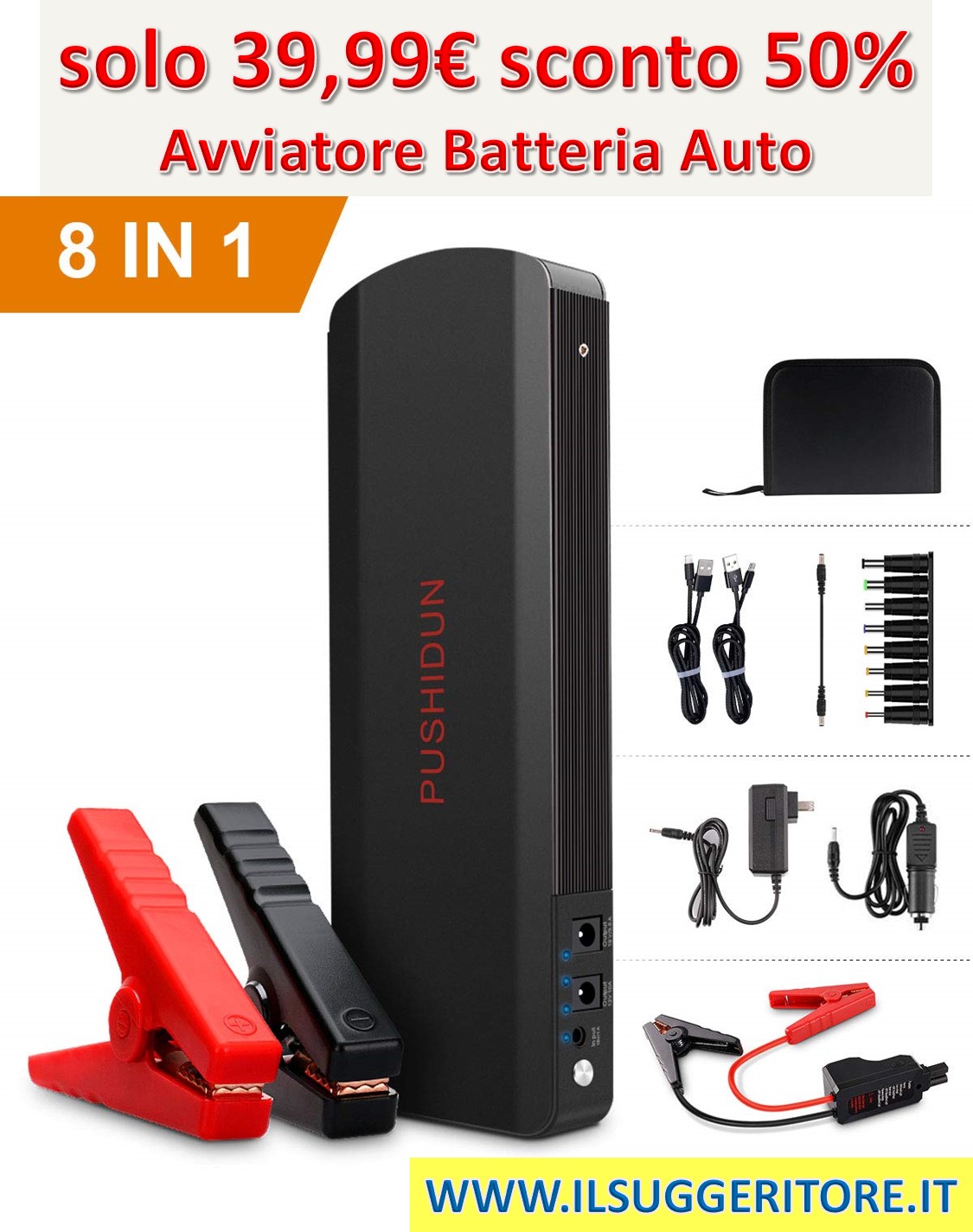 Avviatore batteria auto